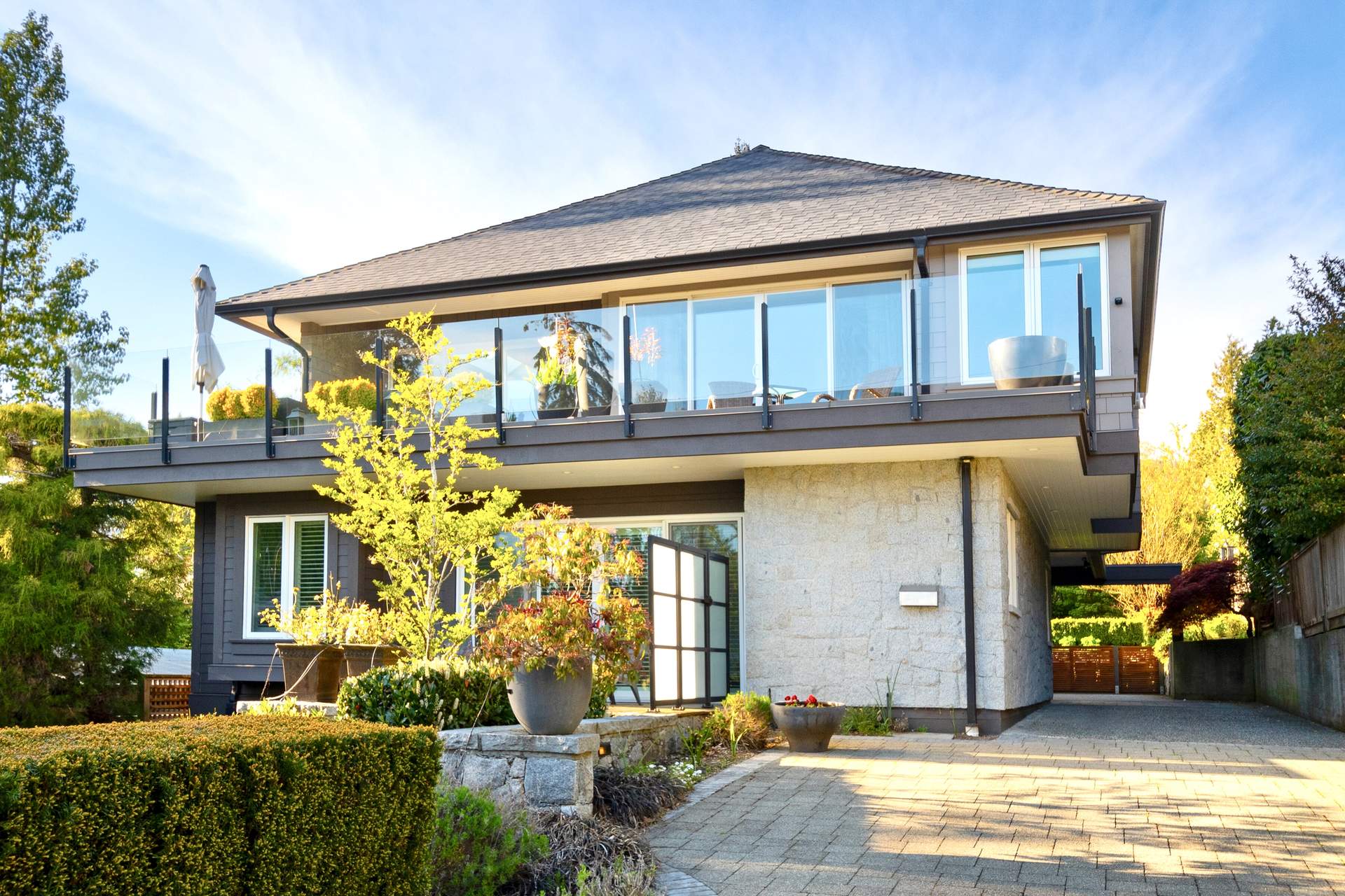 Stunning home with “Architectural flair” located in the most desirable tucked away enclave in West Vancouver.